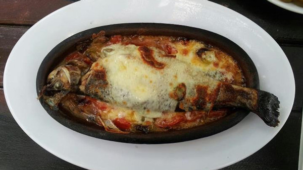 Kiremitte Balık/Fish in Casserole/Fisch in der Tonpfanne/Pescado al Horno en Cazuela/سمك في الطاجن